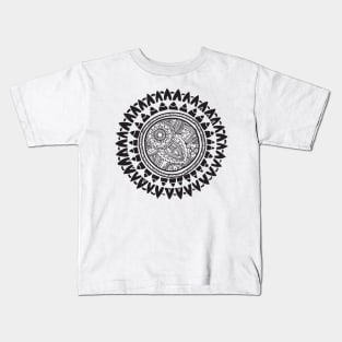 Tribal zentangle mandala Kids T-Shirt